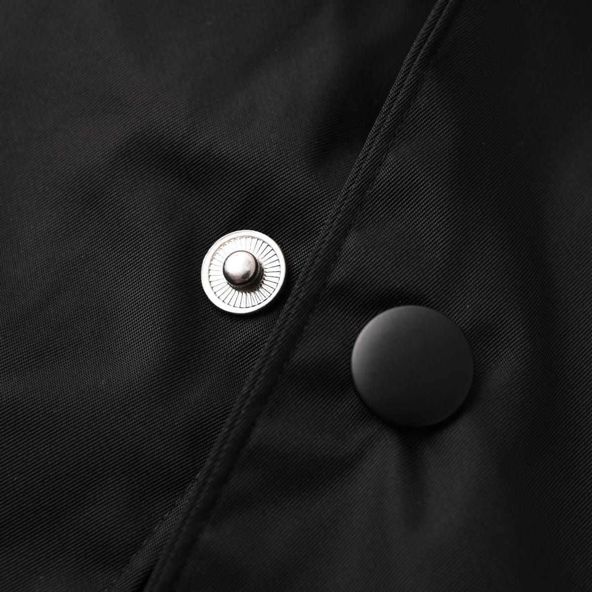 Black Nylon Camp Collar Short Sleeve Shirt – Relaxed Fit