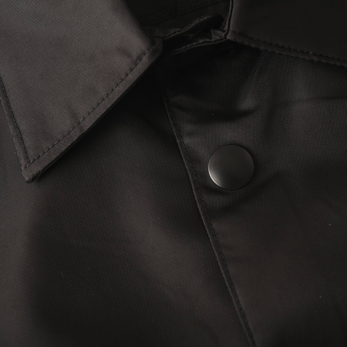 Prada Recycled Nylon Shirt Jacket with Triangle Logo Chest Pocket