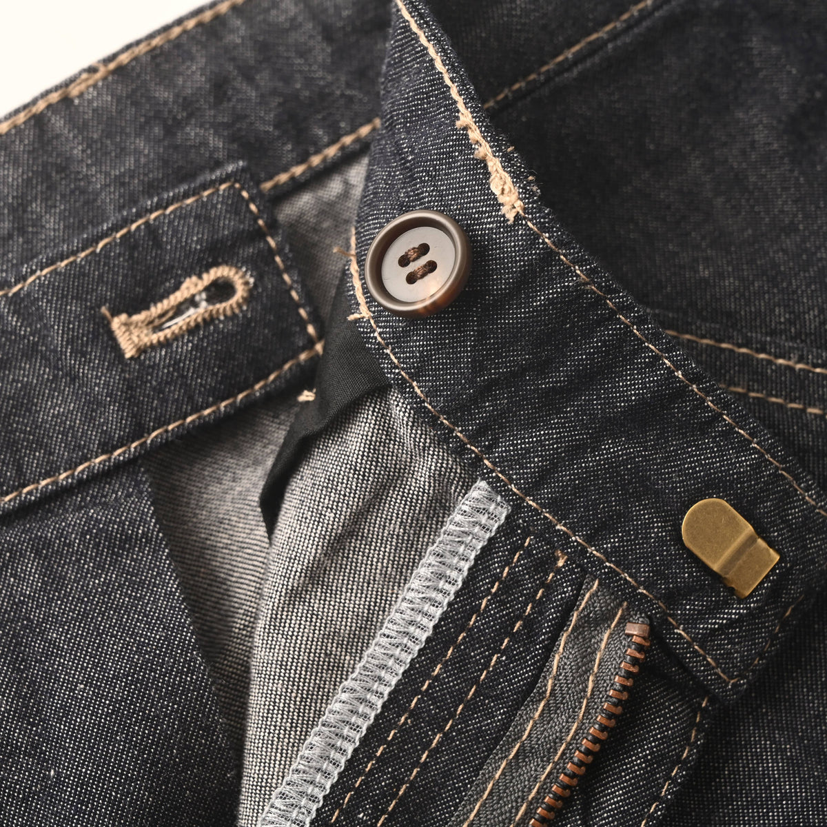 Prada Denim Jeans with Contrast Stitching & Back Pocket Logo