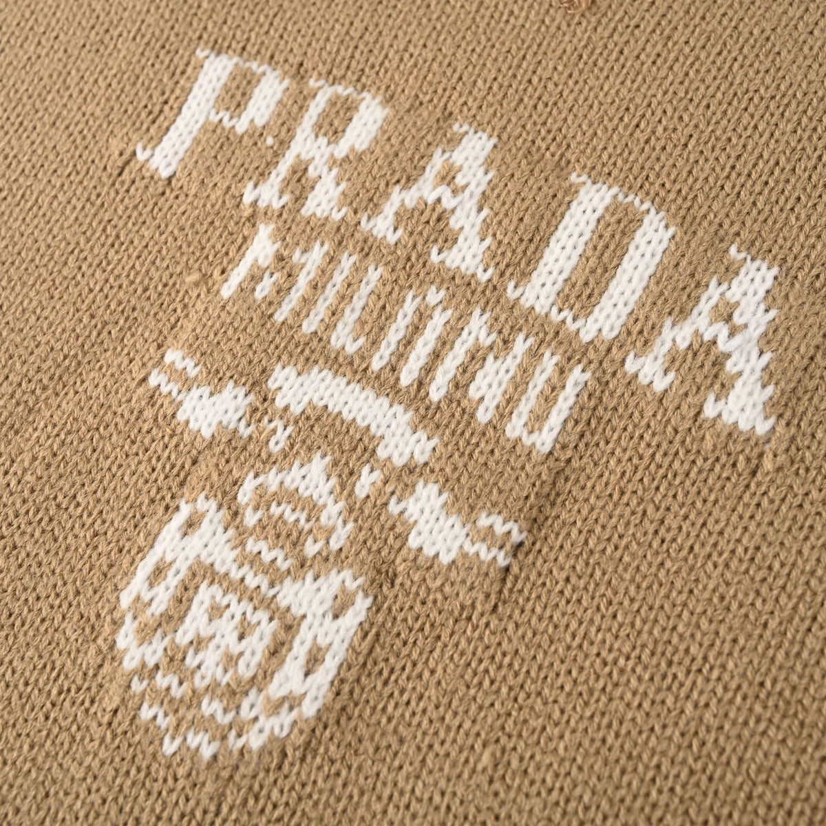 Prada Milano Logo Wool-Blend Jacquard Crewneck Sweater | Unisex