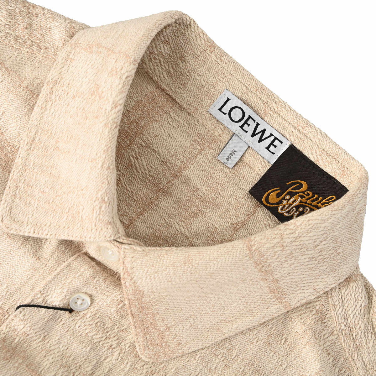 119_LOEWE罗意威 纹理绣单宁牛仔长袖衬衫