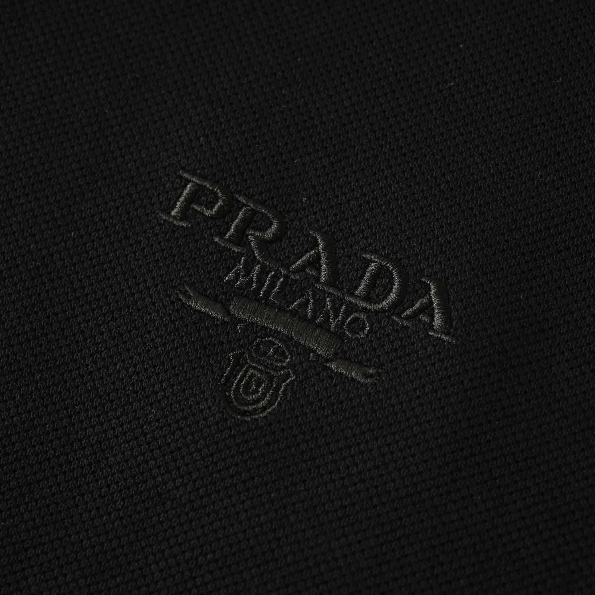 Prada Color-Stripe Collar Short-Sleeve Polo Shirt