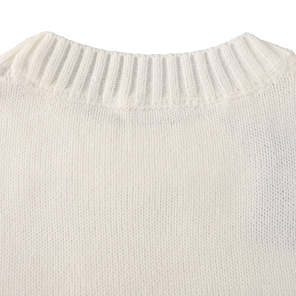 Prada Unisex Milano Logo Jacquard Wool-Blend Crewneck Sweater