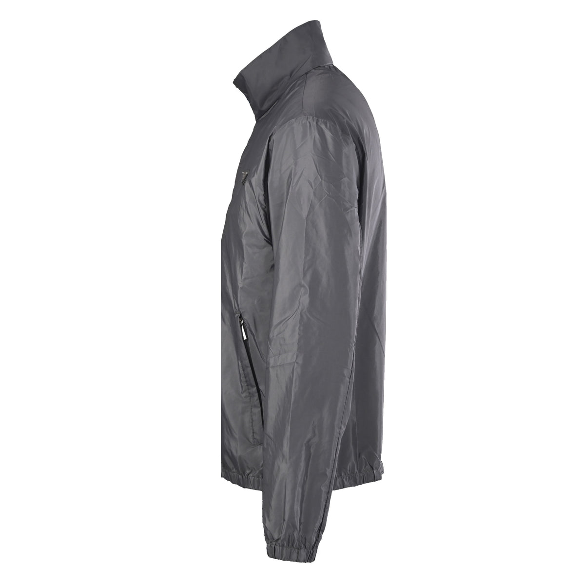 Prada Contrast Trim Stand-Collar Jacket