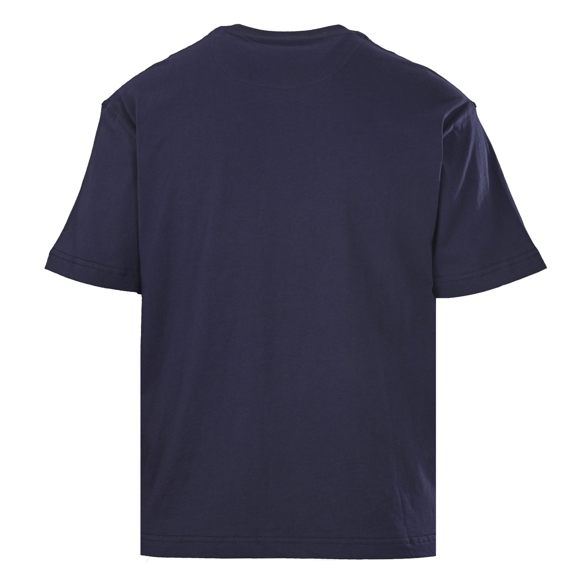 Prada Relaxed-Fit Cotton T-Shirt with Tricolor Label | Short Sleeve