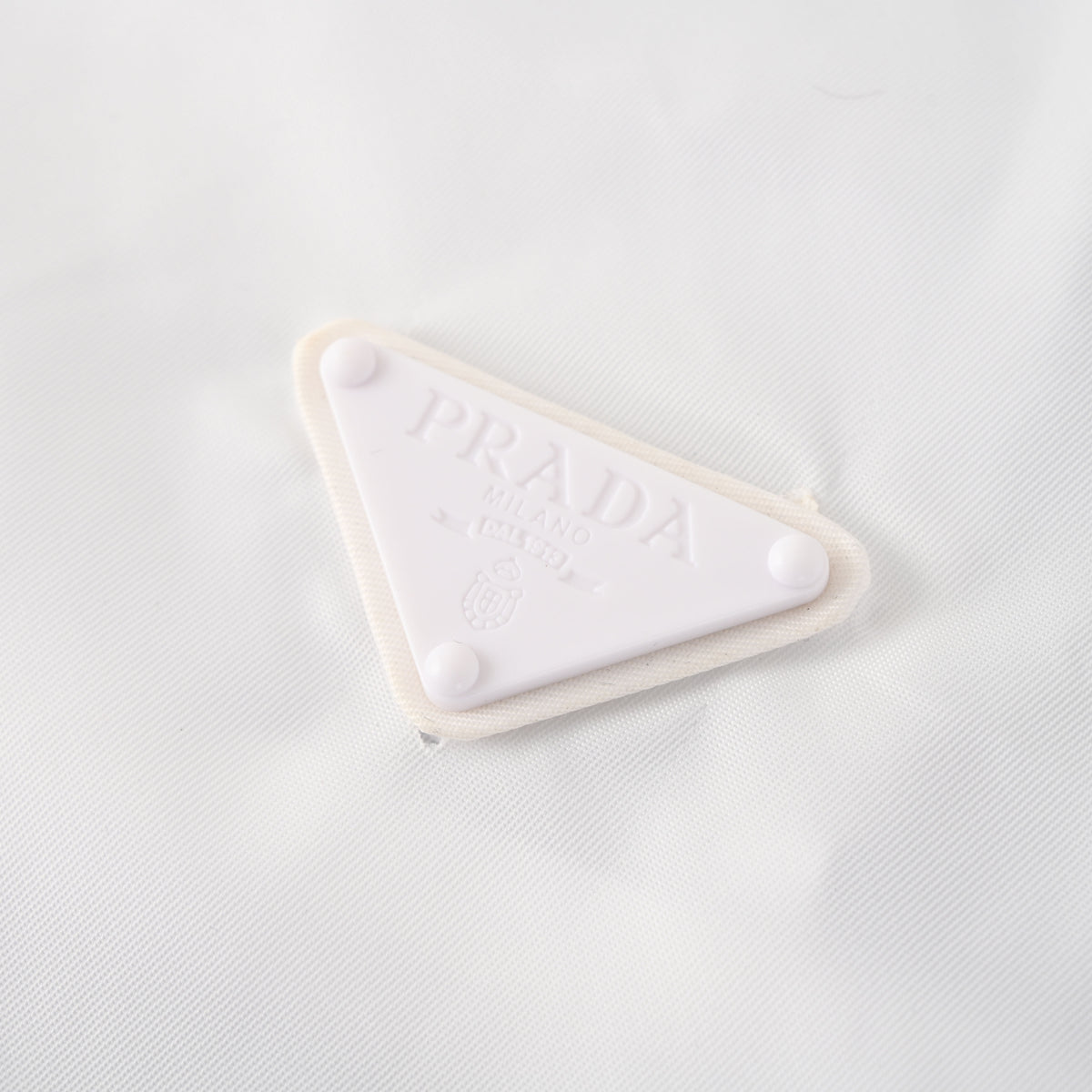 Prada Relaxed-Fit Recycled Nylon Hooded Jacket with White Triangle Logo