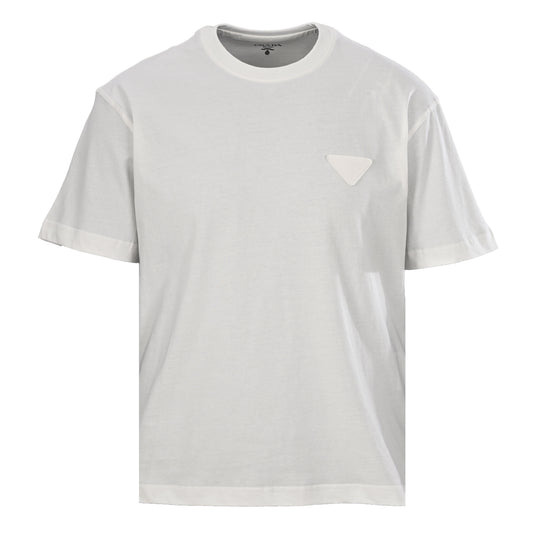 Prada Tricolor Fabric Label Short-Sleeve T-Shirt