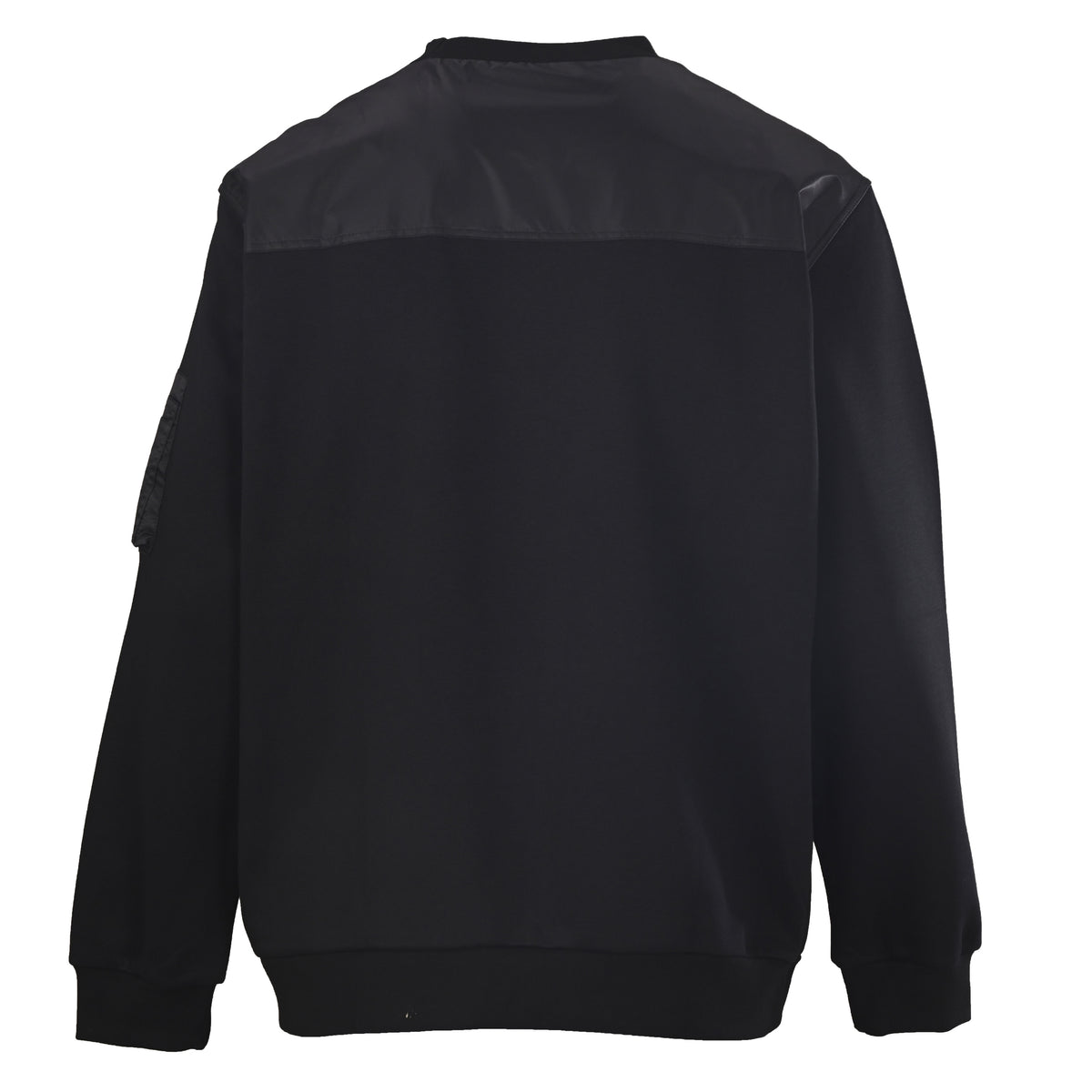 Prada Unisex Heavyweight Crewneck Sweatshirt with Logo Sleeve Pocket