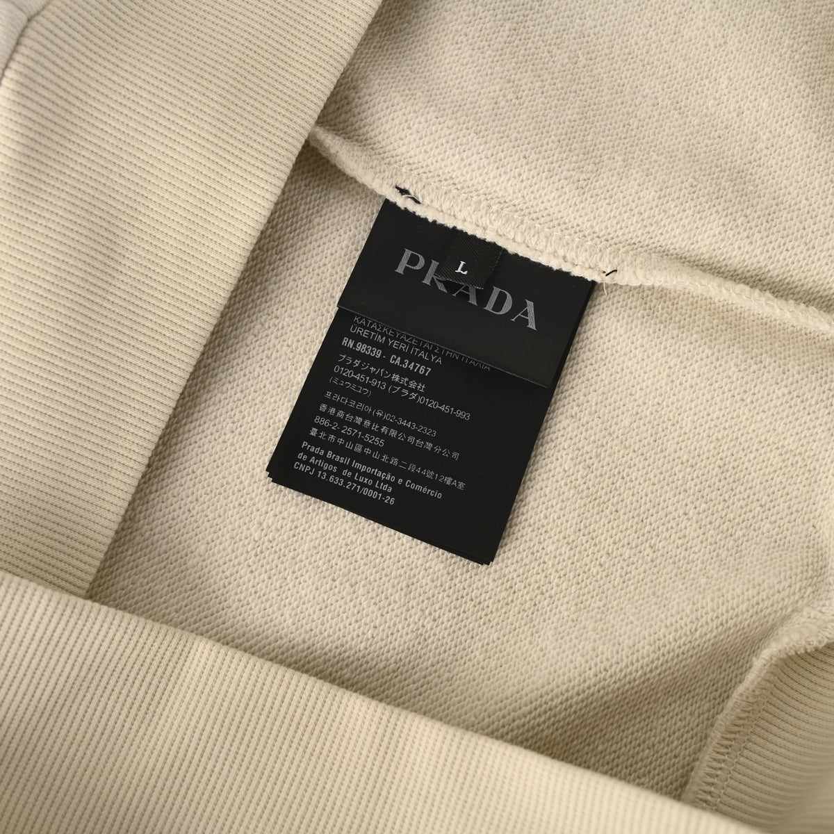 Prada Relaxed-Fit Graffiti Print Zip-Up Hoodie