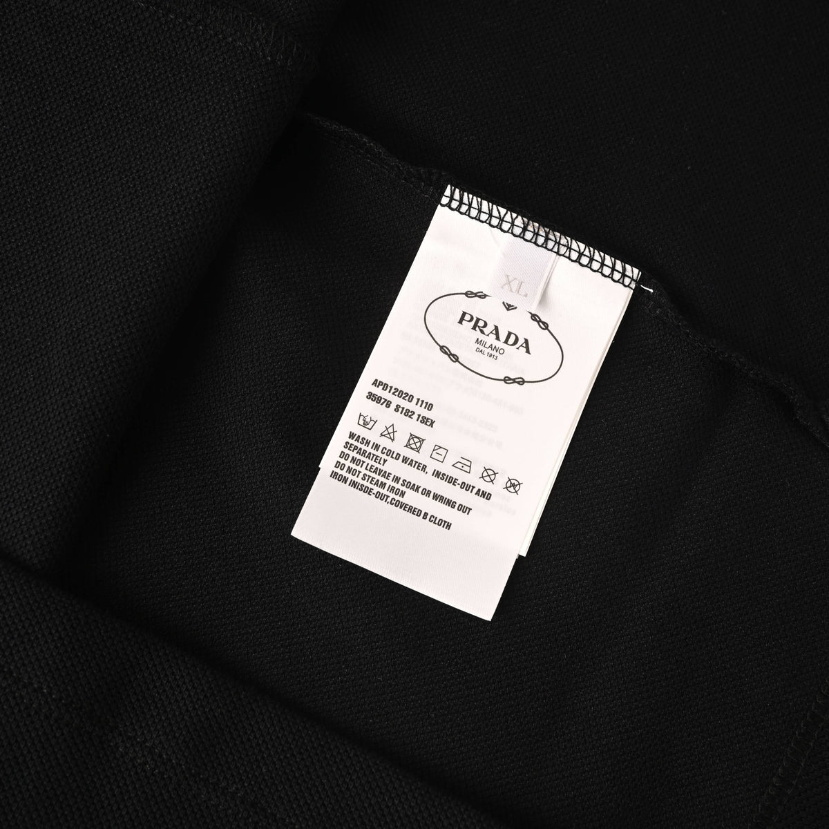 Prada Color-Stripe Collar Short-Sleeve Polo Shirt