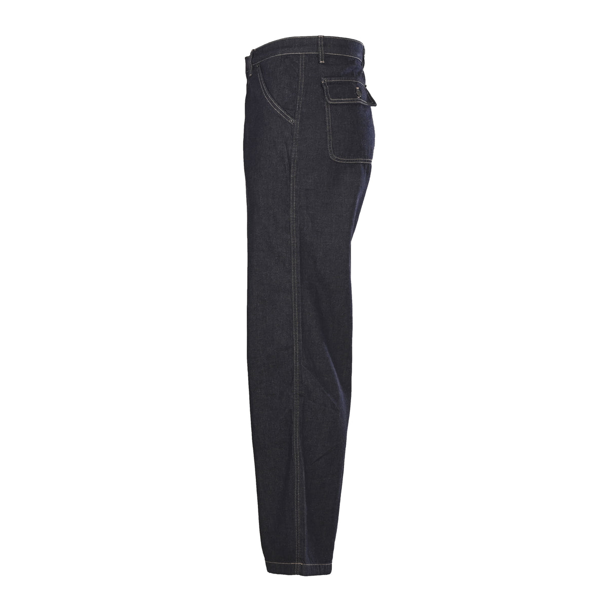 Prada Denim Jeans with Contrast Stitching & Back Pocket Logo