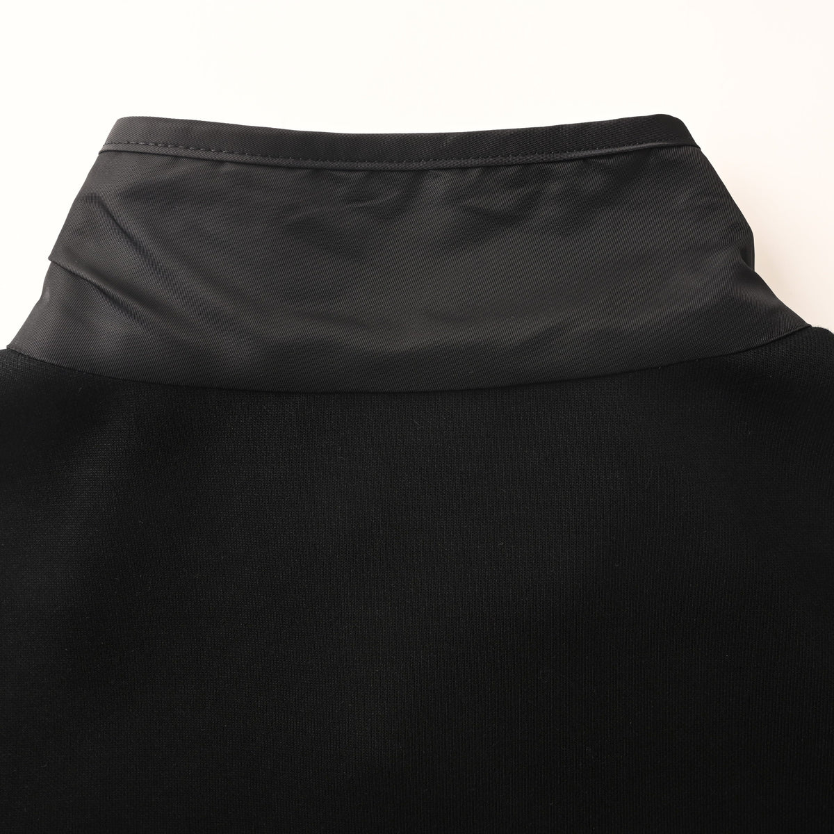 PRADA Unisex Half-Zip Nylon Panel Hoodie