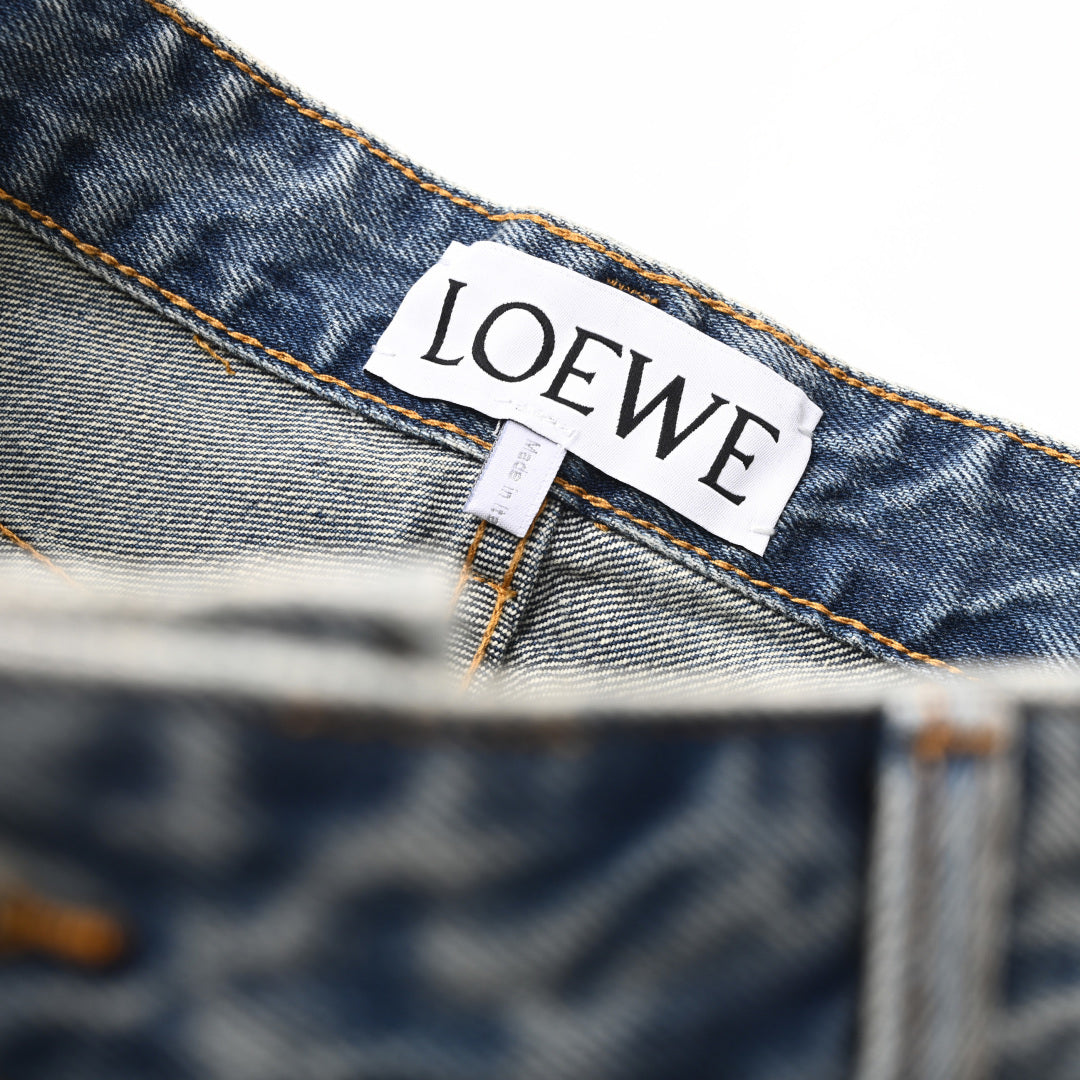 165_LOEWE罗意威 Anagram 锥形牛仔长裤