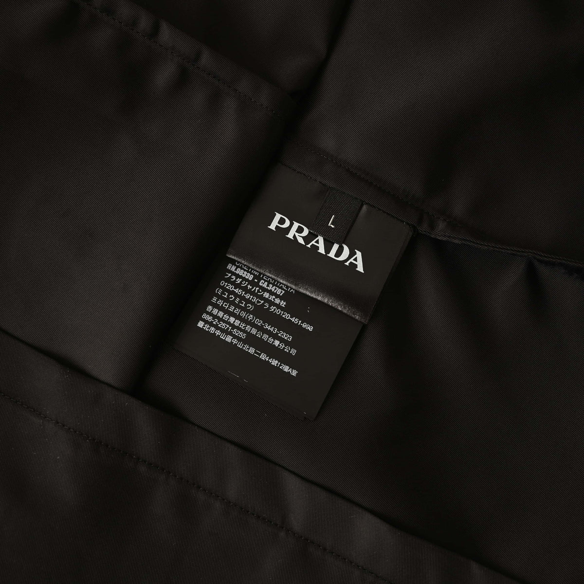 Prada Unisex Recycled Nylon Shirt Jacket with Triangle Logo Pocket