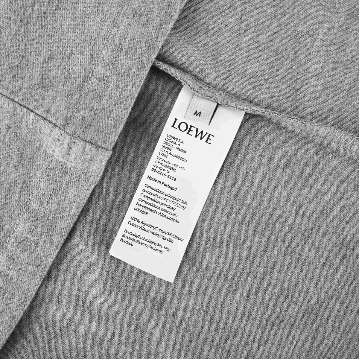 138_Loewe_罗意威 180周年限定款狮子贴布刺绣圆领短袖T恤
