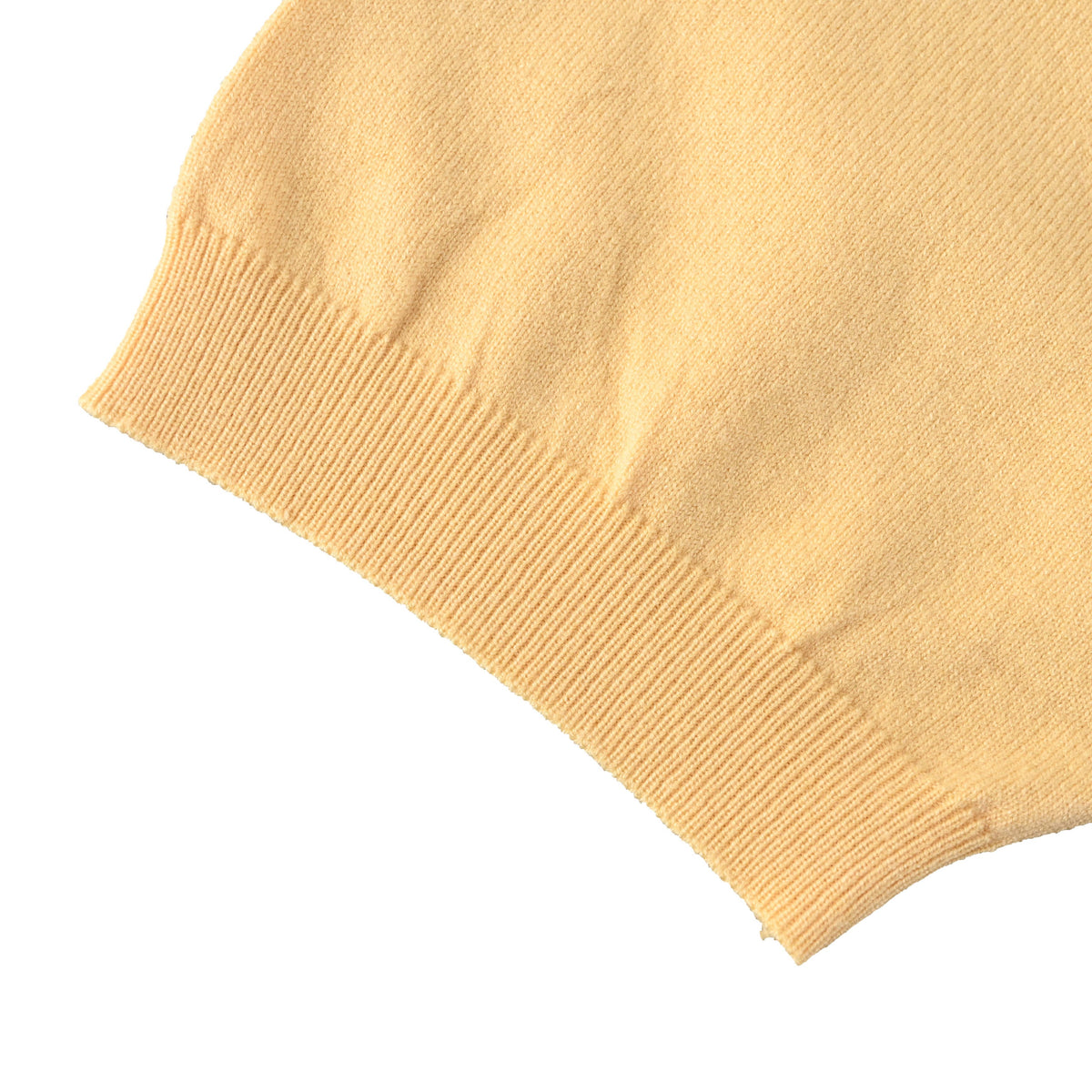 PRADA Beige Intarsia Logo Short-Sleeve Knit T-Shirt