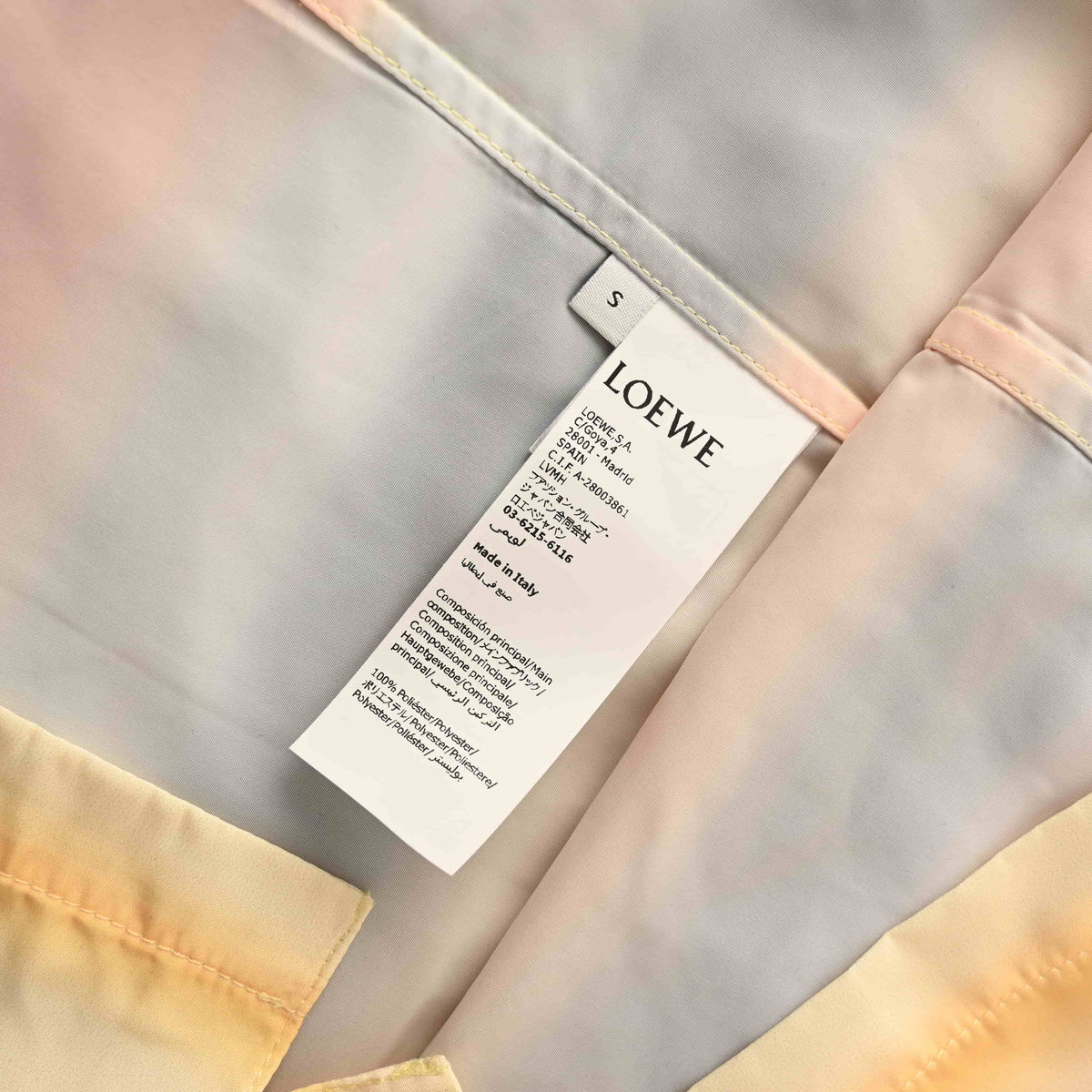 118_LOEWE罗意威 渐变条纹短袖衬衫