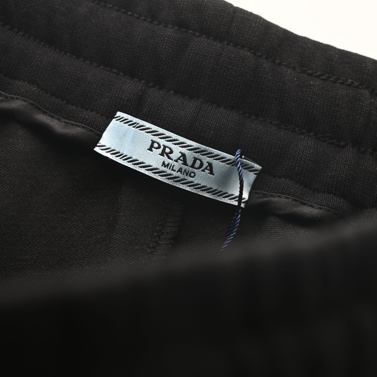 Prada Badge & Lettering Embroidered Shorts