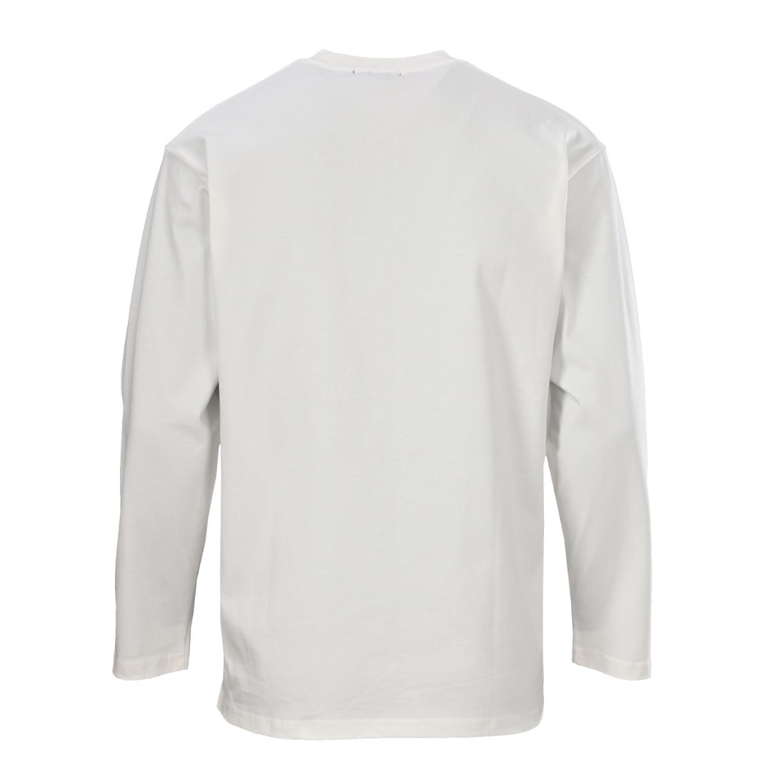Prada Unisex Oversized Long Sleeve T-Shirt with Paint-Splatter Logo