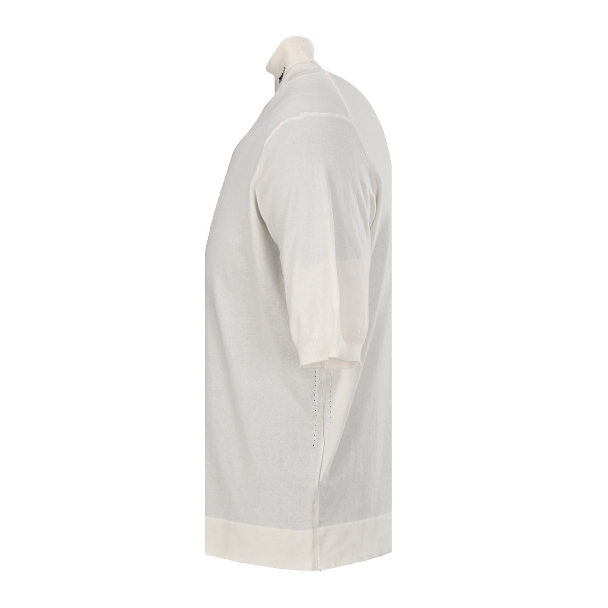 Prada Lettering Jacquard Collared Short-Sleeve Knit T-Shirt