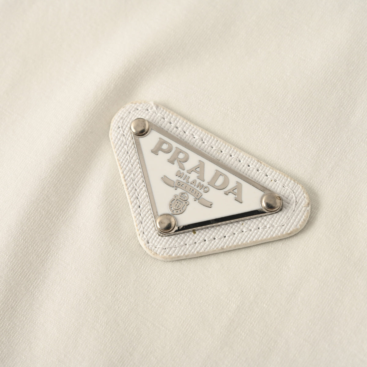 Prada Classic Triangle Logo Short-Sleeve T-Shirt