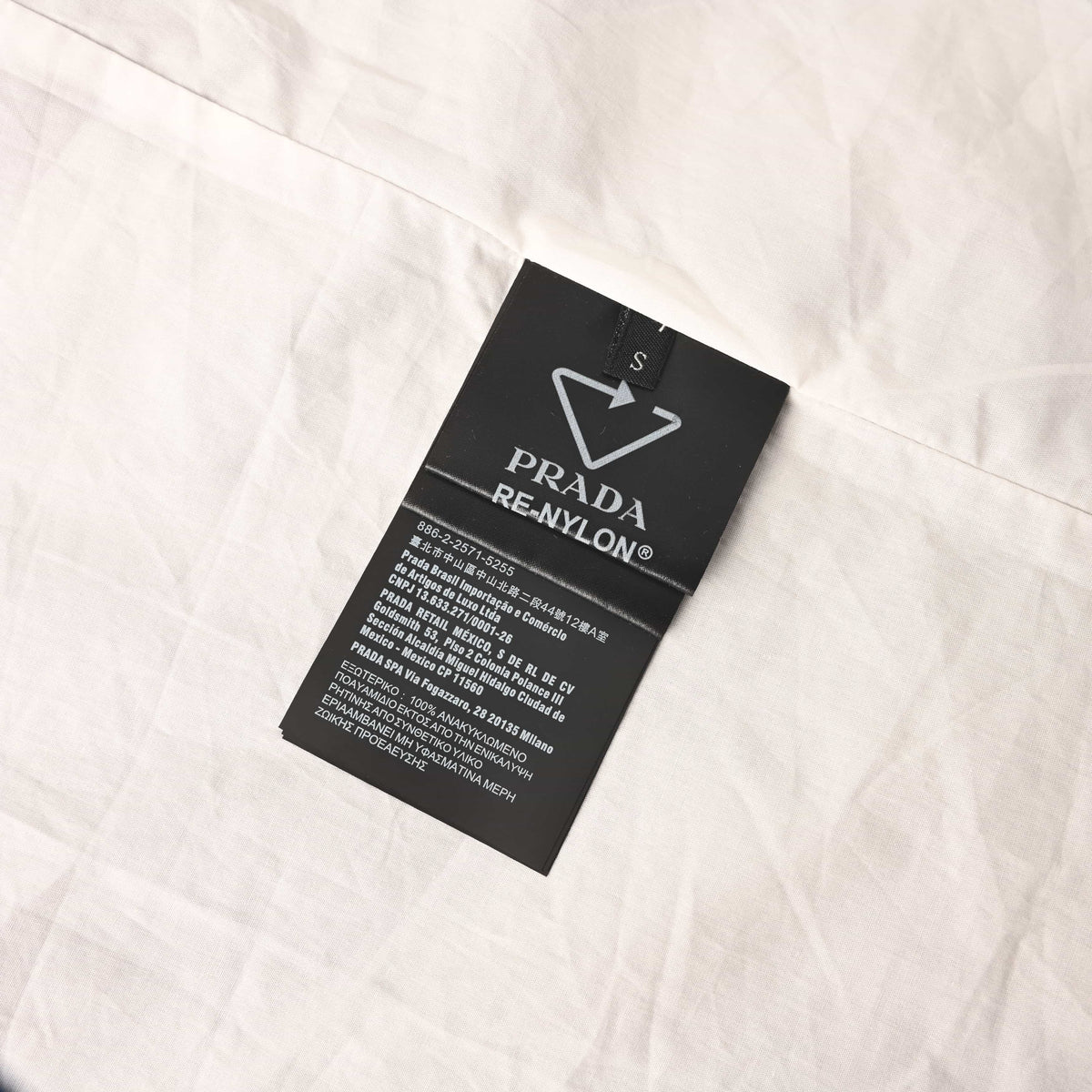 Prada Lightweight Nylon Zip-Up Jacket with Triangle Logo & Turn-Down Collar