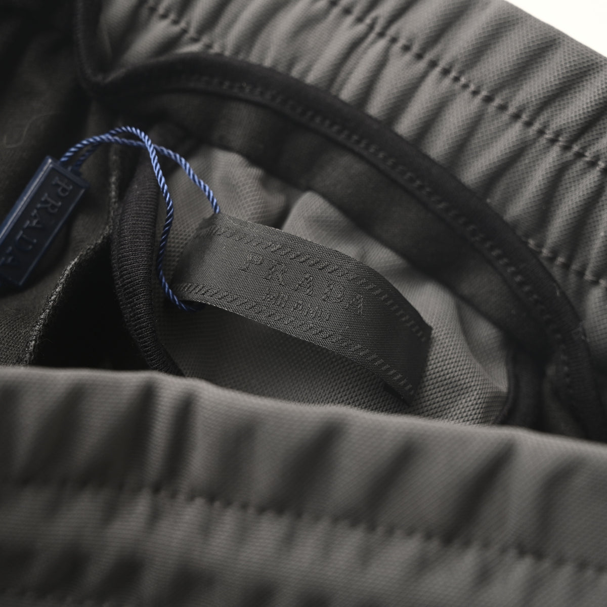 PRADA Drawstring Tapered Joggers with Rear Flap Pocket