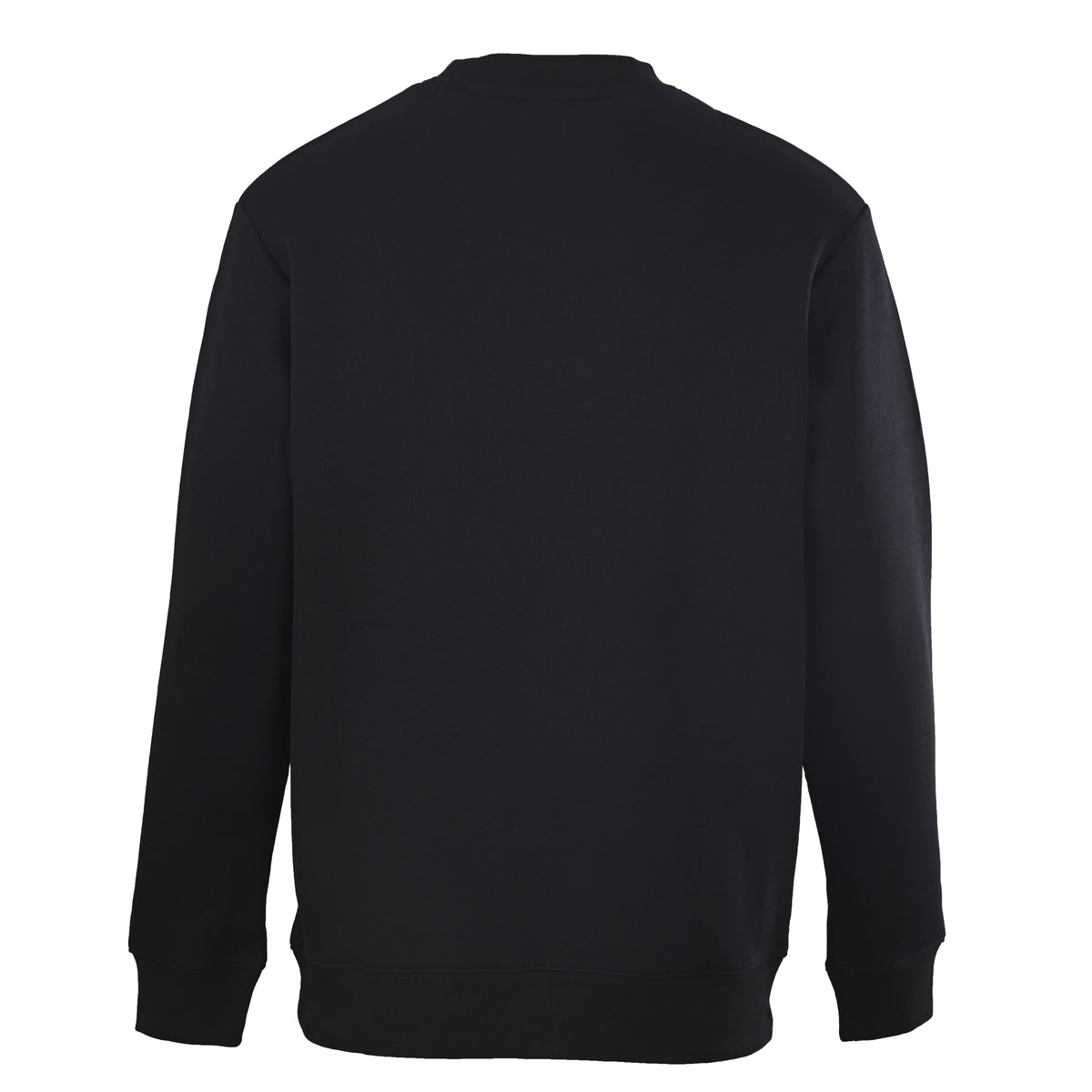 Prada Triangle Logo Cotton Crewneck Sweatshirt with Nylon Panels