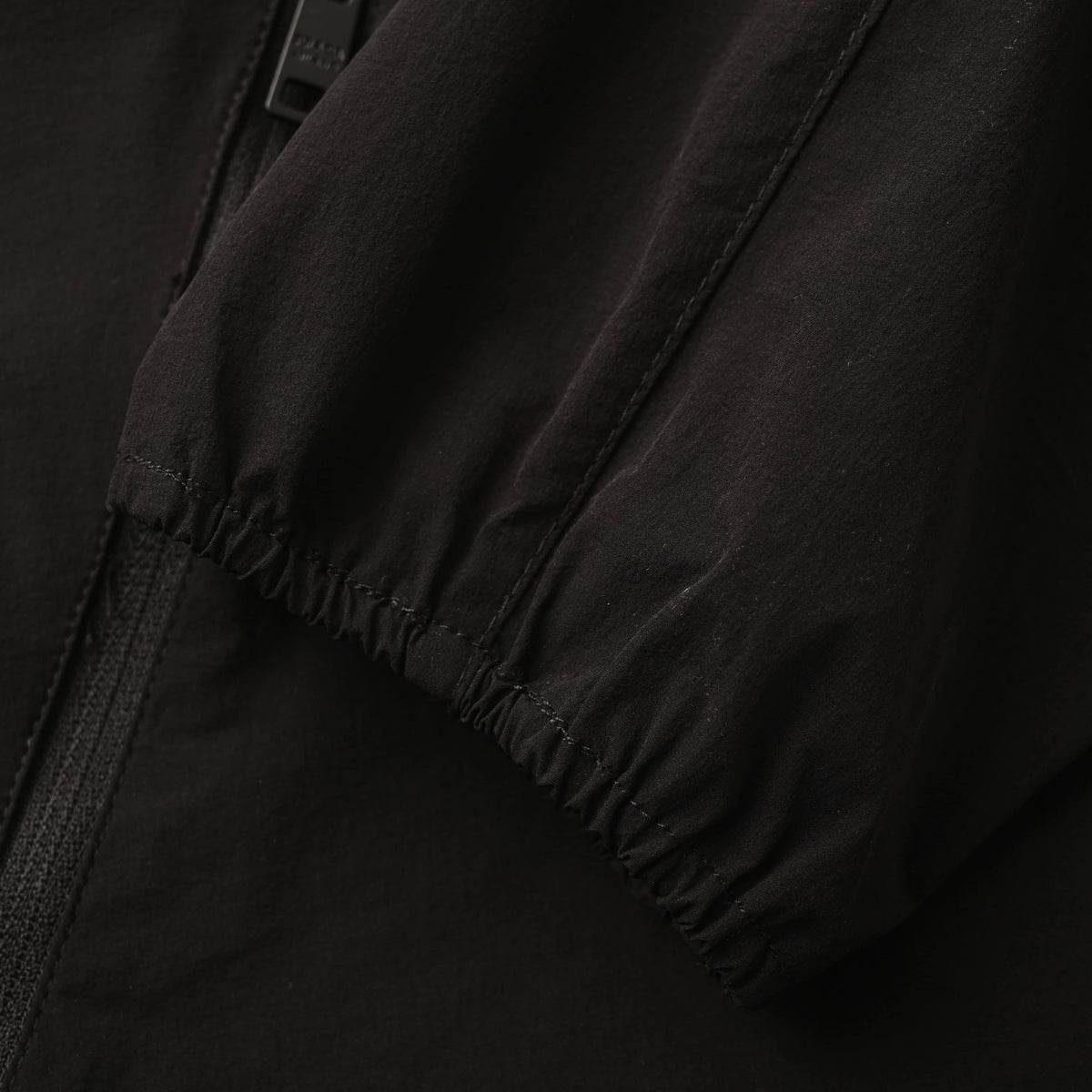 Prada Lightweight Nylon Hooded Jacket with Tonal Logo Print