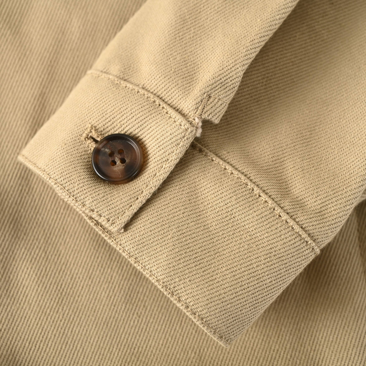 Prada Khaki Distressed Cropped Cotton Jacket