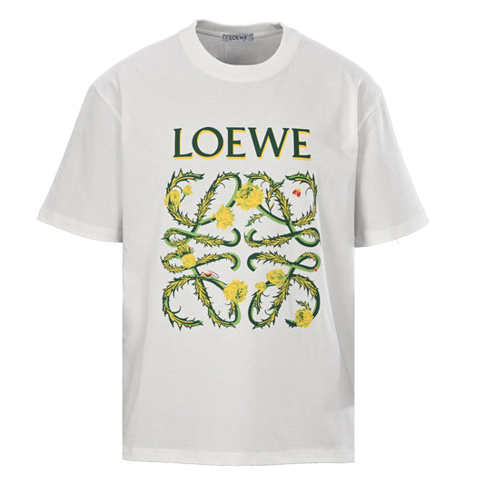 114_LOEWE_罗意威 花藤Logo印花短袖T恤