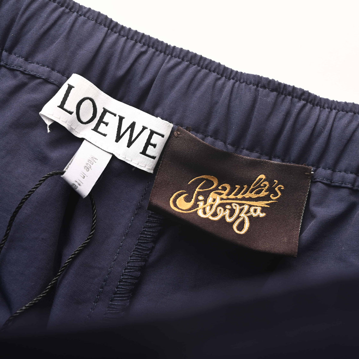 150_LOEWE罗意威 绣花镂空亚麻短裤