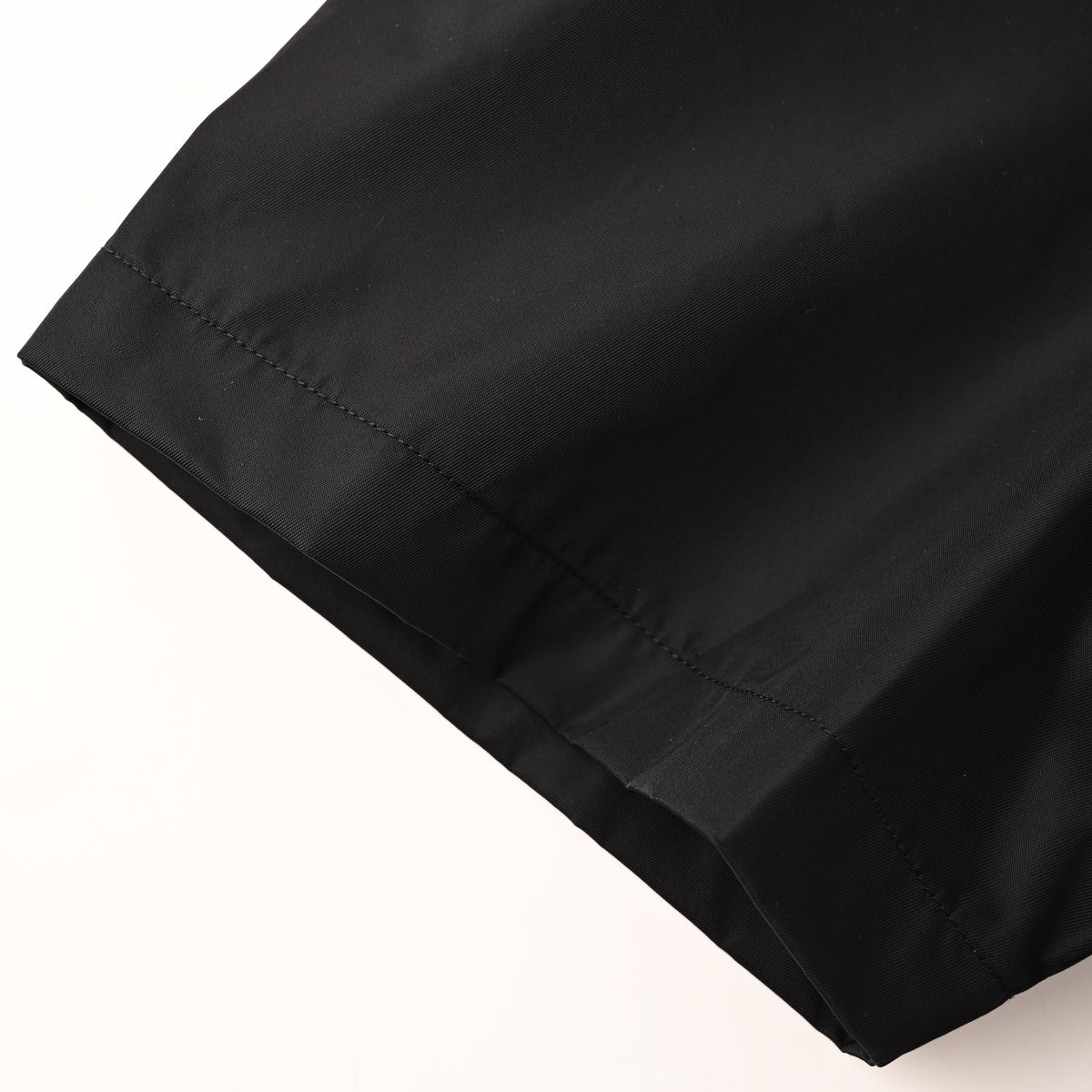 Black Nylon Camp Collar Short Sleeve Shirt – Relaxed Fit