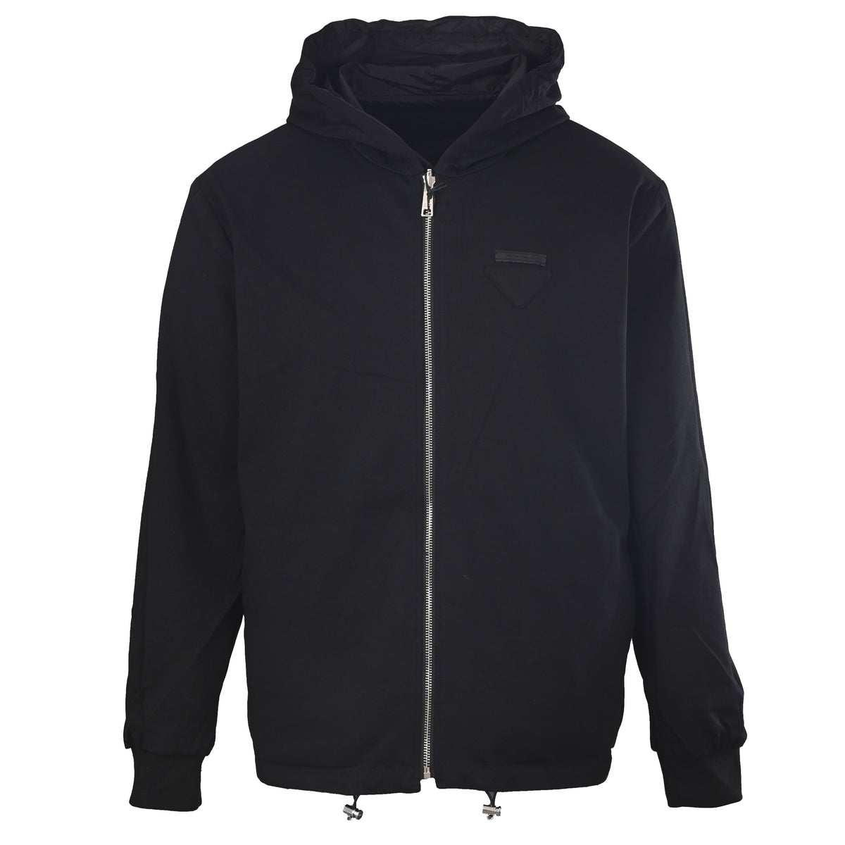 Prada Reversible Recycled Nylon & Cotton Jacket with Triangle Patch