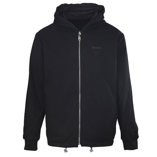 Prada Reversible Recycled Nylon & Cotton Jacket with Triangle Patch
