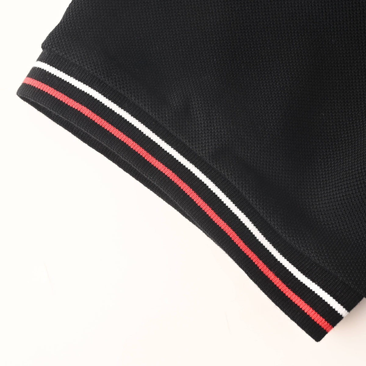 Prada Color-Stripe Collar Short-Sleeve Polo Shirt