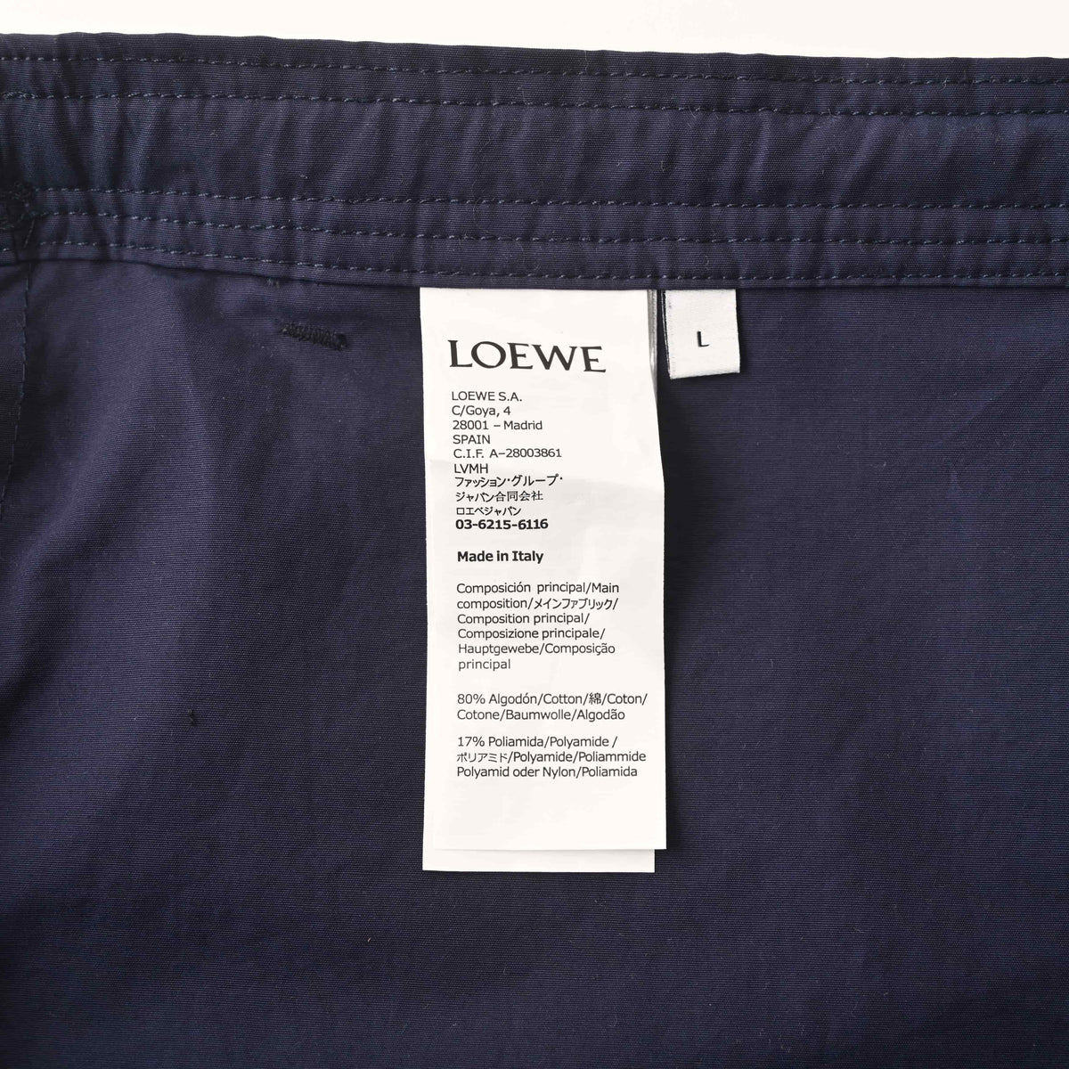 149_LOEWE罗意威 棉府绸饰镂空刺绣长裤