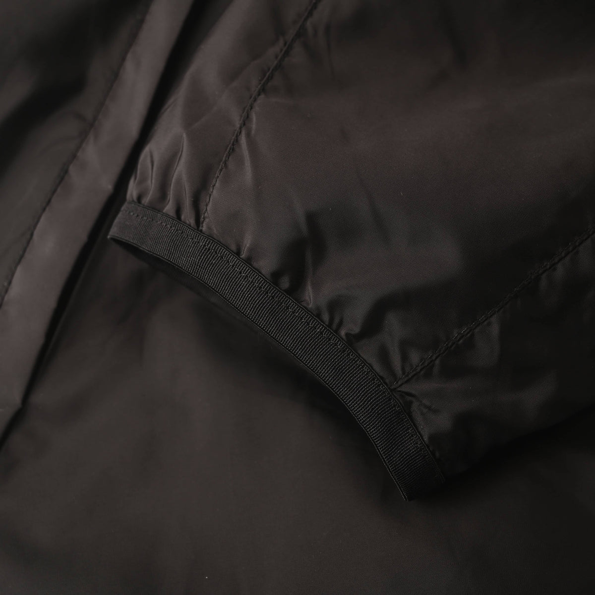 Prada Reversible Brown & Black Colorblock Nylon Stand-Collar Jacket