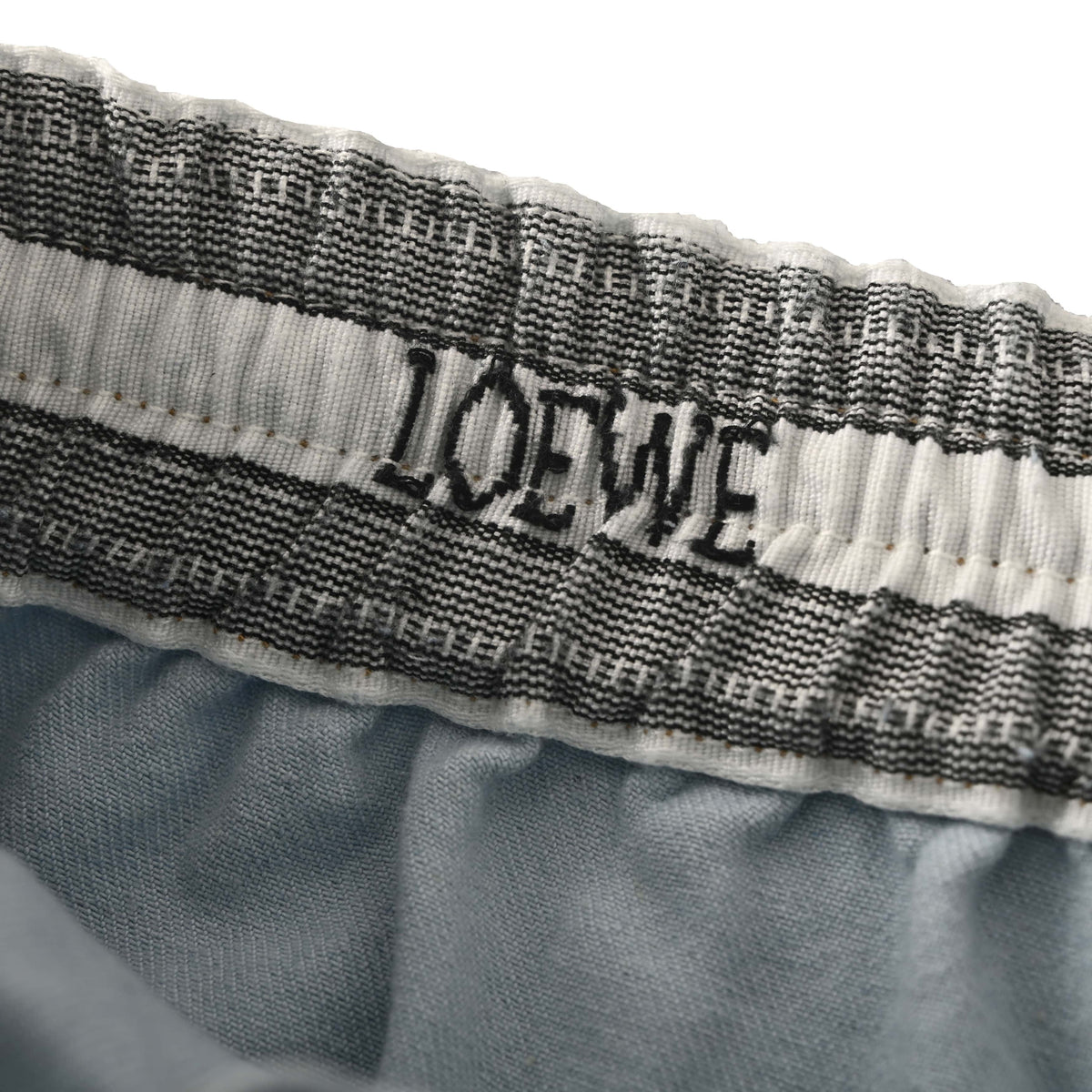 105_LOEWE罗意威 Anagram 绣花单宁布牛仔长裤