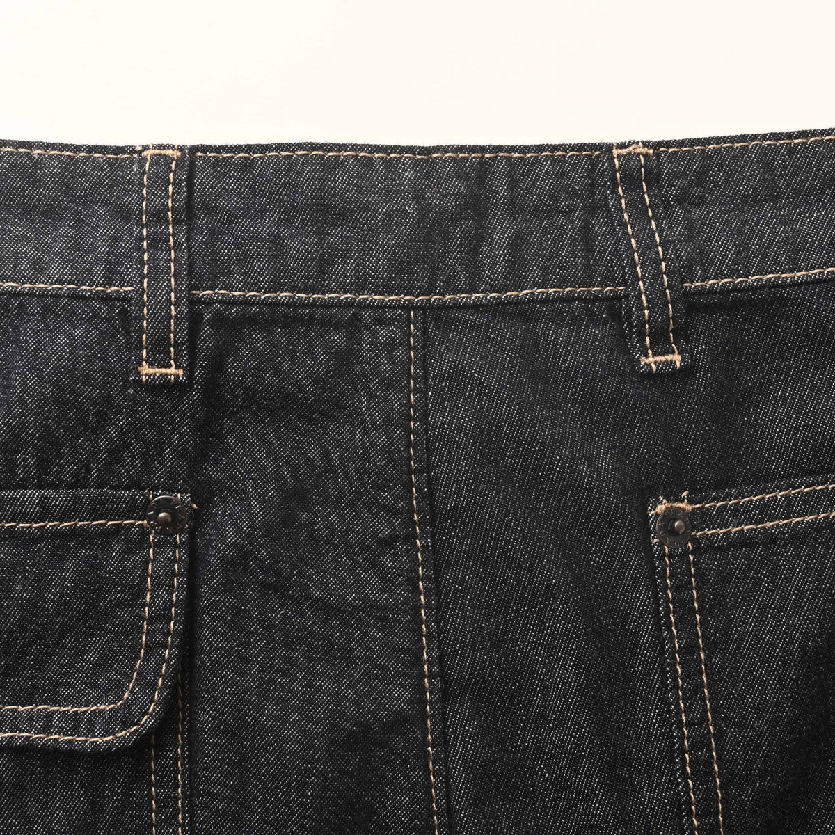 Prada Denim Jeans with Contrast Stitching & Back Pocket Logo