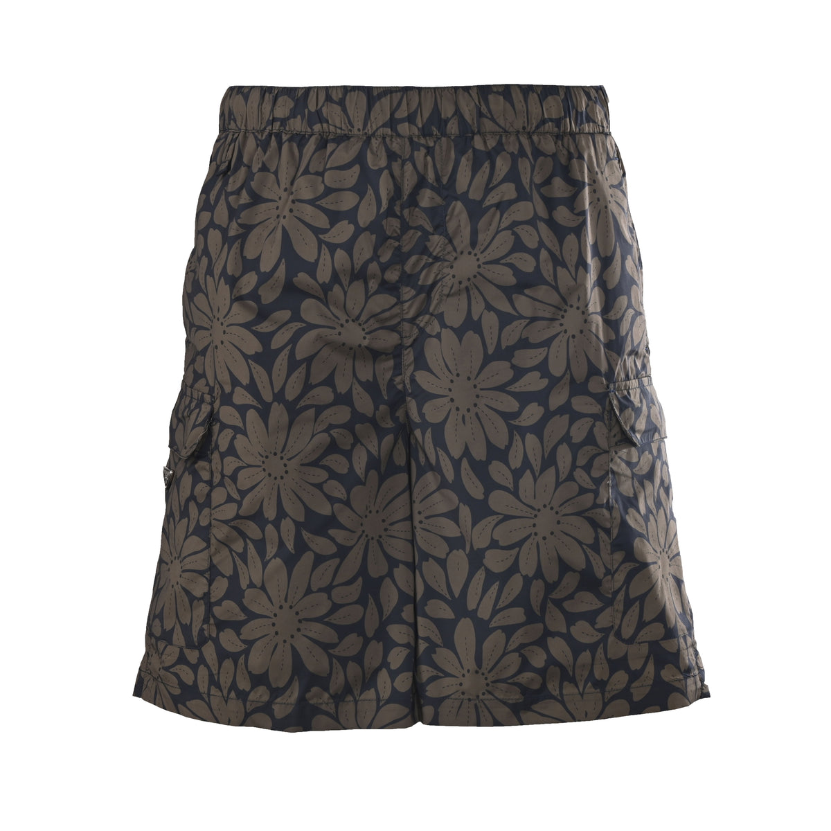 Prada Floral Digital-Print Nylon Shorts