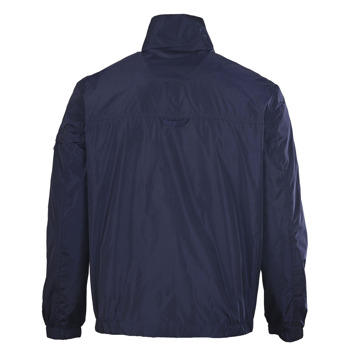 Prada Men's Navy Recycled Nylon Stand-Collar Jacket