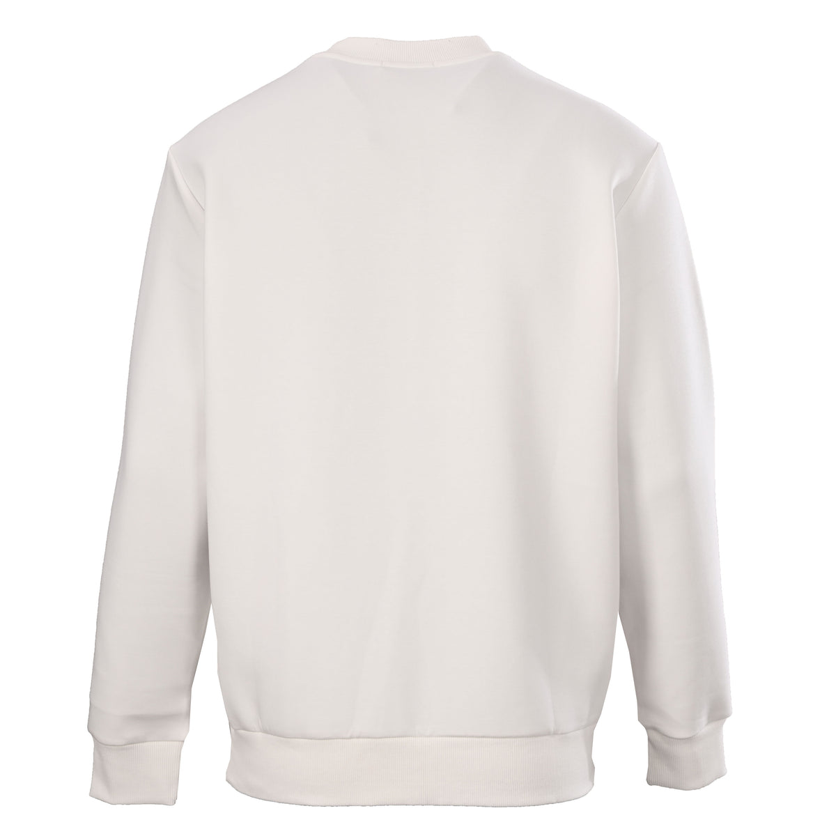 Prada Cotton Crewneck Sweatshirt with Triangle Logo & Red Tape Detail