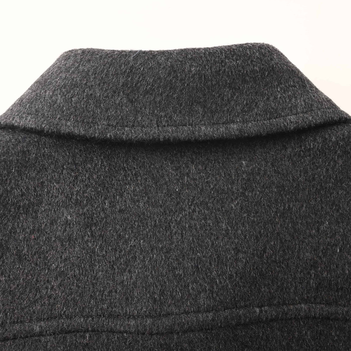 167_LOEWE罗意威 皮口袋羊毛呢外套