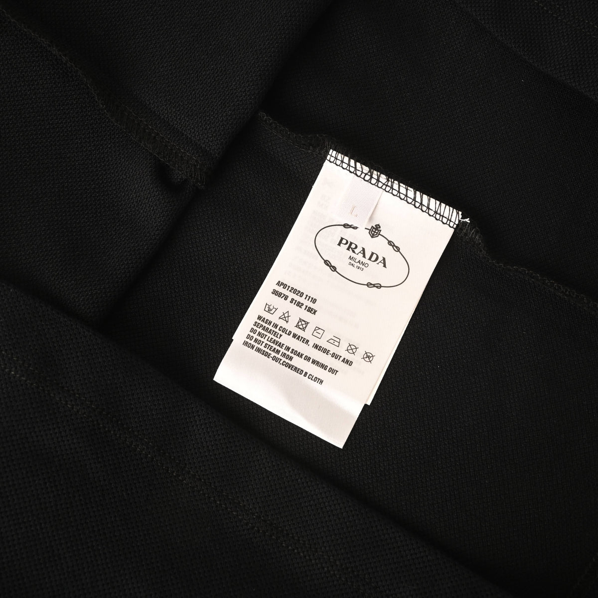 Prada Unisex Half-Zip Long Sleeve Polo Shirt in Sorona Blend