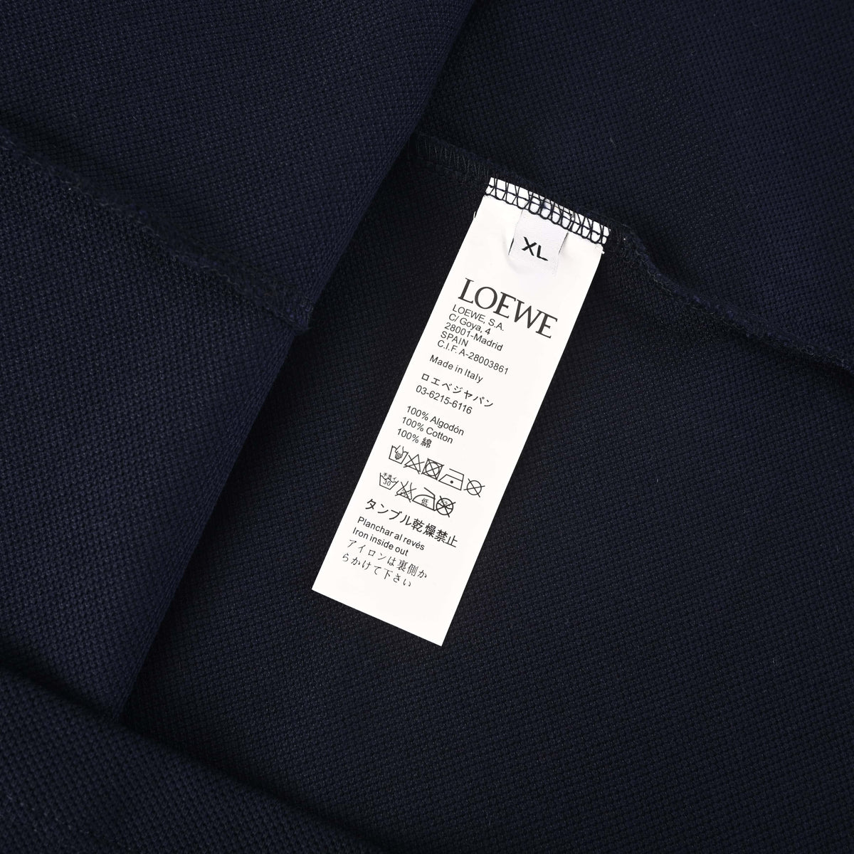 143_Loewe_罗意威 撞色翻领刺绣Logo短袖Polo衫