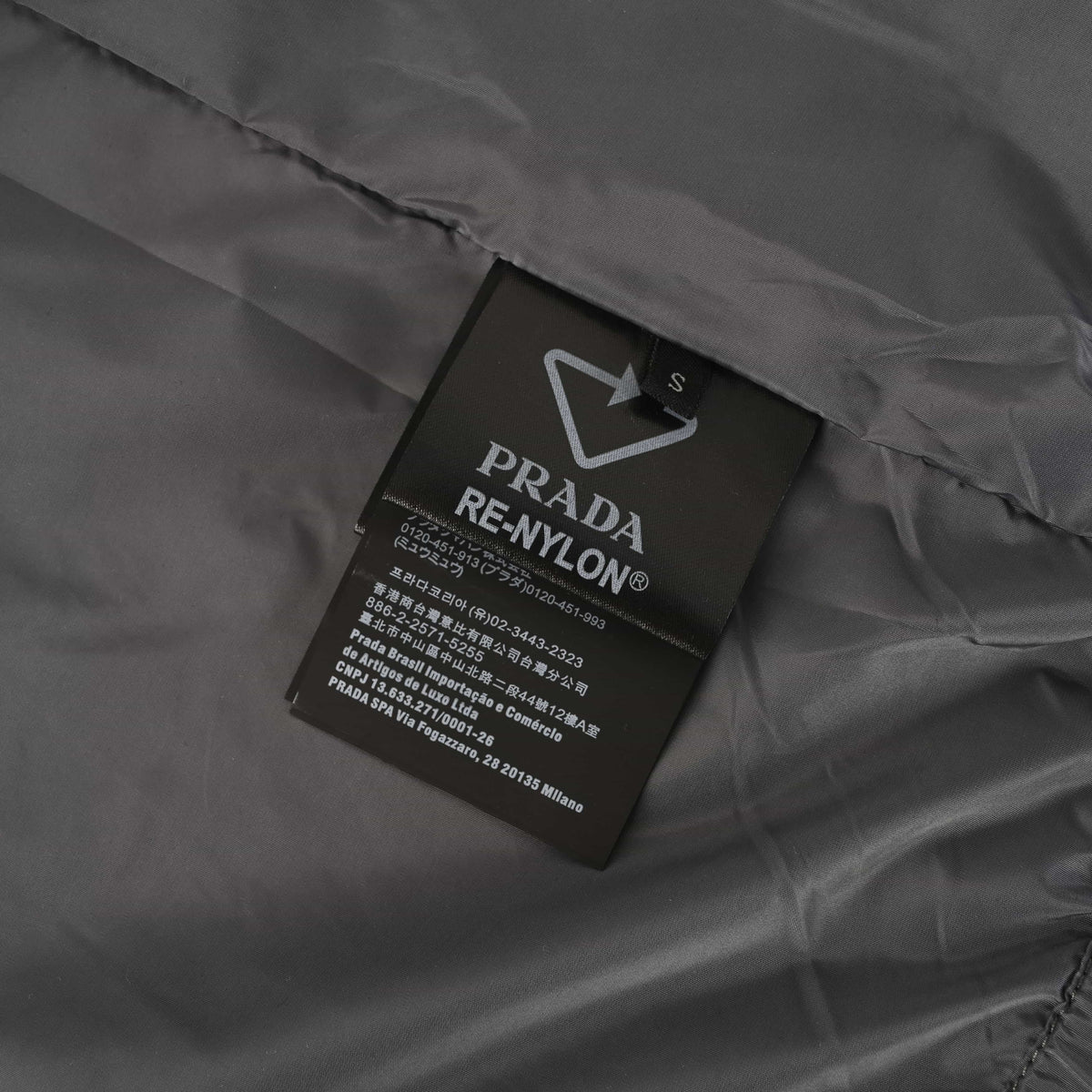 Prada Contrast Trim Stand-Collar Jacket