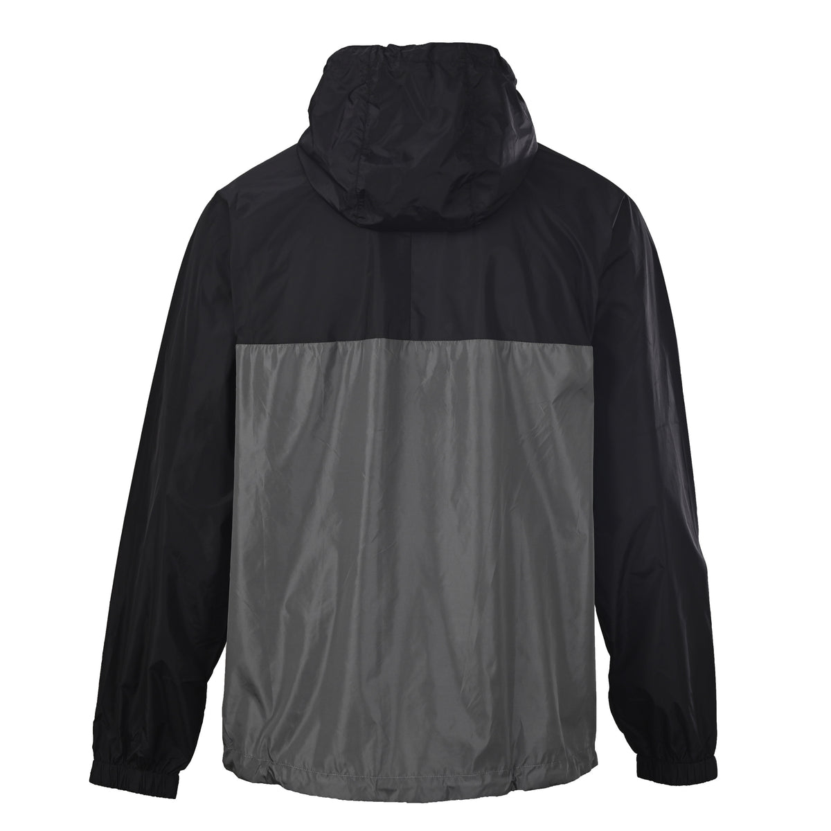 PRADA Black & Grey Colorblock Nylon Hooded Jacket – Sport-Inspired Streetwear
