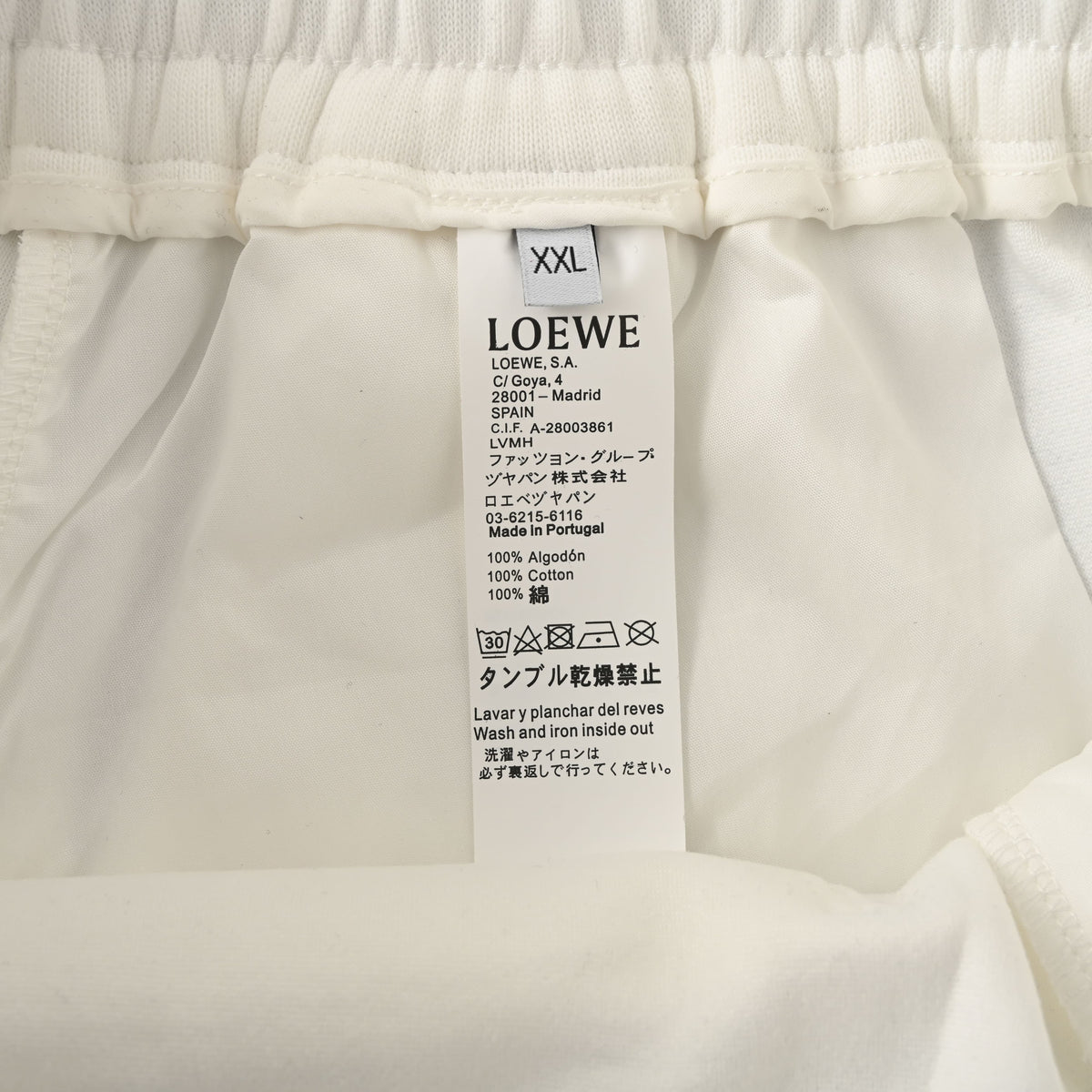 123_Loewe_罗意威 周年限定狮子植绒贴布短裤