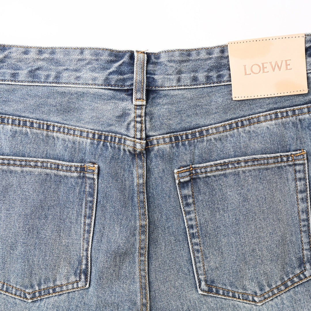 165_LOEWE罗意威 Anagram 锥形牛仔长裤